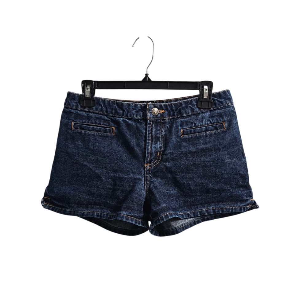 XOXO Vintage 90s y2k Dark Wash Jean Shorts Size 9/10 Mid Rise